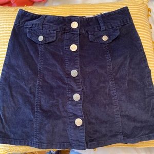 navy corduroy skirt from urban outfitters (0)